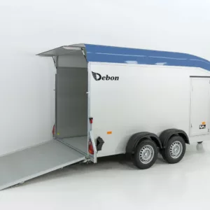 Debon Kofferanhänger Roadster Alu C700 179x378 H201 2,6t|Alu|Polybug|Tür|blau-Neu