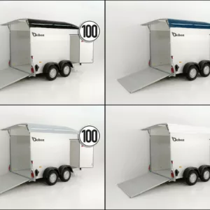 Debon Kofferanhänger C500 164x300cm H:200cm 2,0t|Alu|Polybug|Tür-Neu