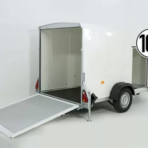 Debon Kofferanhänger Cargo 1300 Vollpoly 150x290cm H:160cm|Tür|weiß-Neu