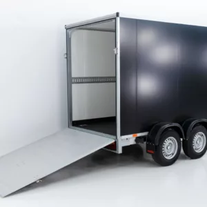 Vezeko Kofferanhänger 152x355cm Höhe:193cm 2,7t|Rampe|schwarz-Neu