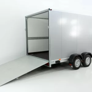 Vezeko Kofferanhänger 204x405cm Höhe:205cm 2,7t|Rampe|silber-Neu