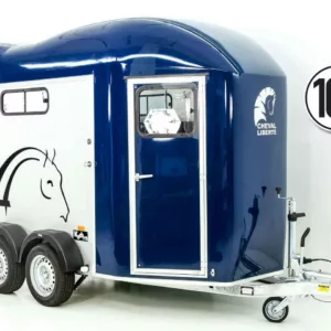 Cheval Liberte Pferdeanhänger GOLD 3|Premium|Pullman 2|Sattelkammer|blau-Neu