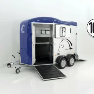 Cheval Liberte Pferdeanhänger Touring Country|Sattelkammer|Frontausstieg|blau-Neu