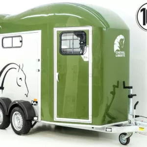 Cheval Liberte Pferdeanhänger GOLD 3|Pullman 2|Sattelkammer|olivgrün-Neu