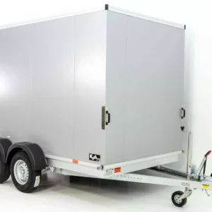 Vezeko Kofferanhänger 184x405cm Höhe:205cm 2,7t|silber-Neu