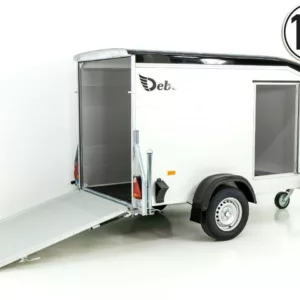 Debon Kofferanhänger Roadster Alu 255 125x255cm H:156cm|schwarz-Neu