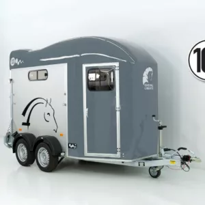 Cheval Liberte Pferdeanhänger GOLD 3|Premium|Pullman 2|Sattelkammer|grau-Neu