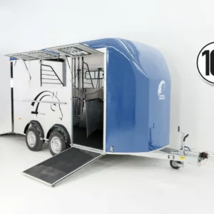 Cheval Liberte Pferdeanhänger Maxi 3|3 Pferde|Pullmann 2 Fahrwerk|blau-Neu