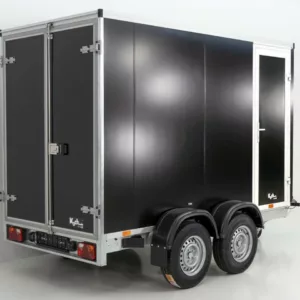 Vezeko Kofferanhänger 152x305cm Höhe:193cm 2,7t|Tür|schwarz-Neu