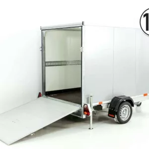 Vezeko Kofferanhänger 152x255cm Höhe:160cm 1,3t|silber-Neu