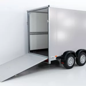 Vezeko Kofferanhänger 152x355cm Höhe:193cm 2,7t|Rampe|silber-Neu