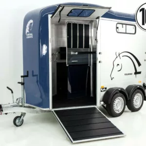 Cheval Liberte Pferdeanhänger Touring Country| Pullman-Fahrwerk| Frontausstieg| blau-Neu