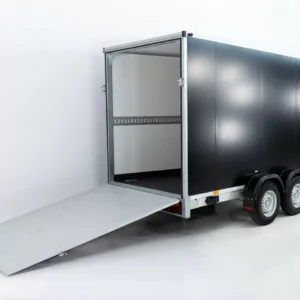 Vezeko Kofferanhänger 204x405cm Höhe:205cm 2,7t|Rampe|schwarz-Neu